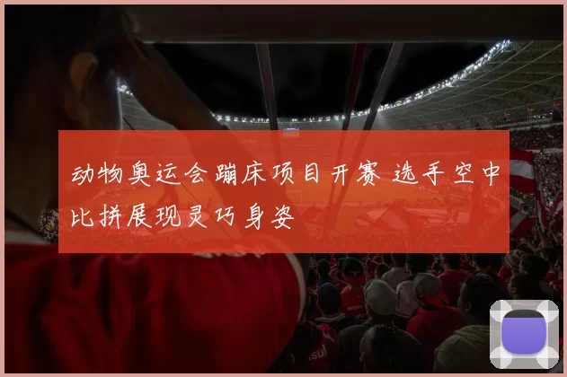 动物奥运会蹦床项目开赛 选手空中比拼展现灵巧身姿