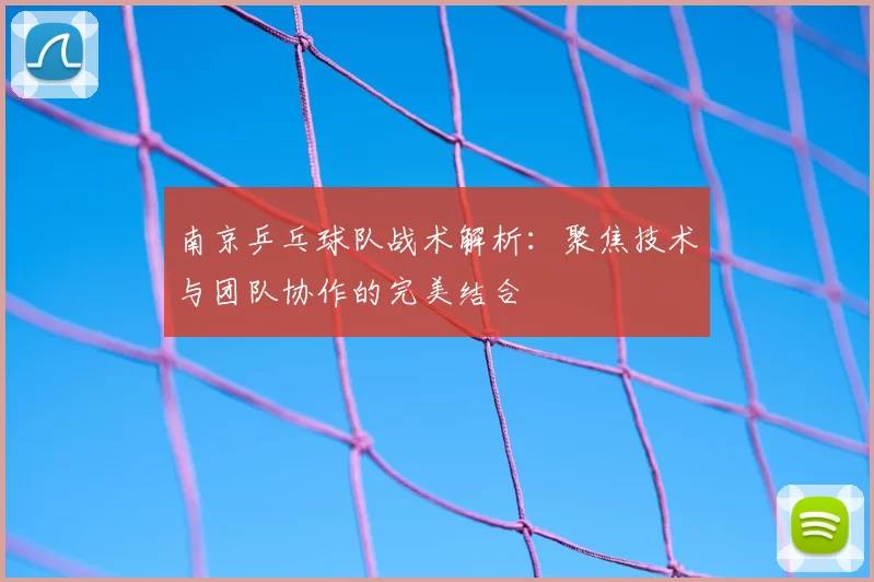 南京乒乓球队战术解析:聚焦技术与团队协作的完美结合