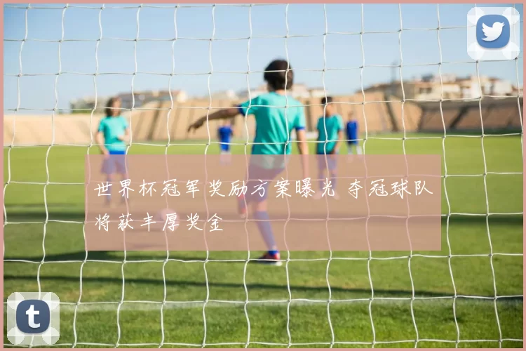 世界杯冠军奖励方案曝光 夺冠球队将获丰厚奖金